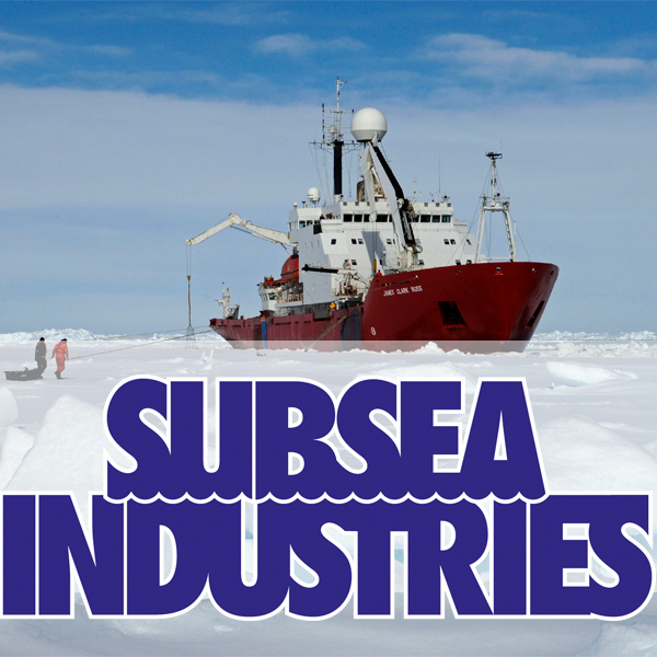 Subsea Industries logo with ice-going ship