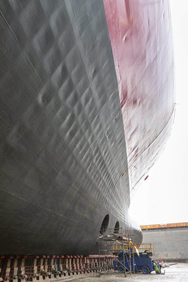 Oceanex Sanderling vertical side 11 years after original Ecospeed coating with no repaint.