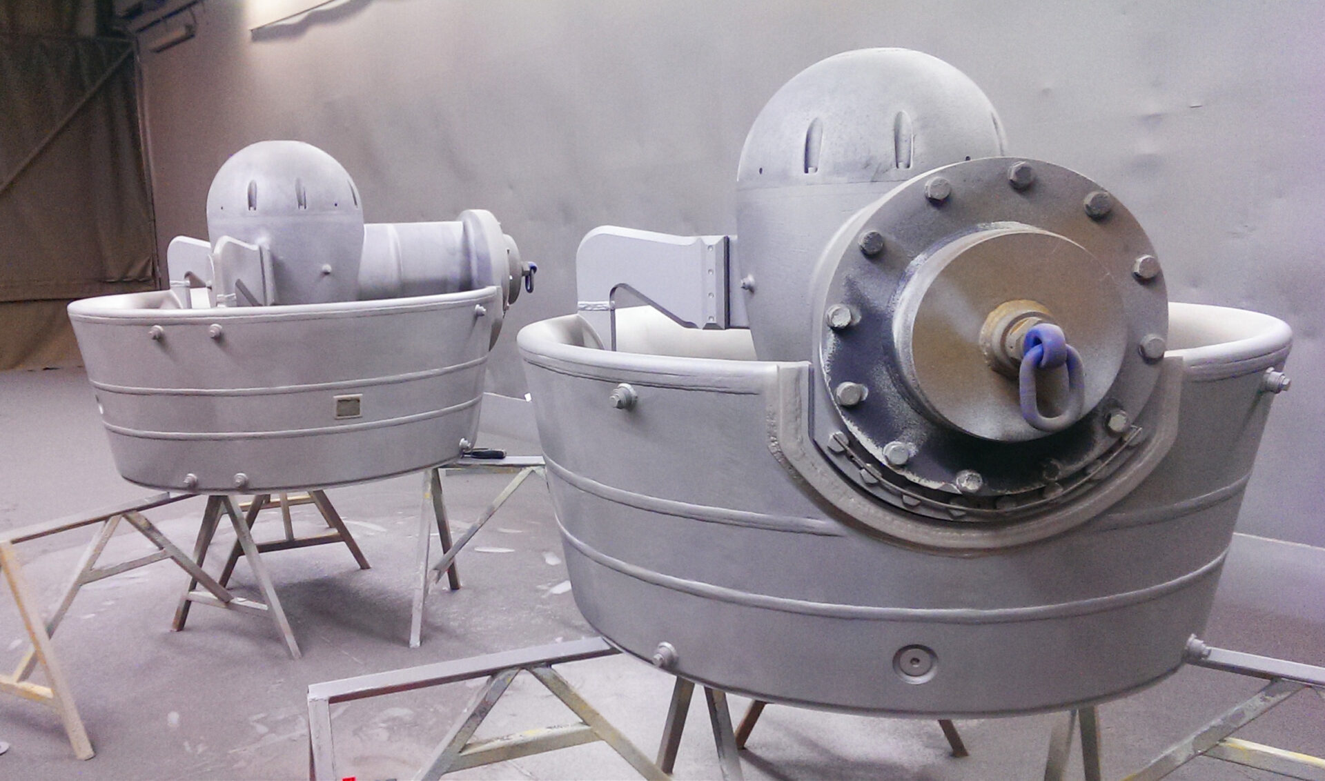 ZF thrusters after first coat Ecoshield