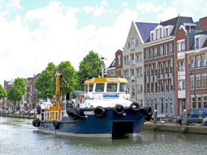 Hydrex workboat in Rotterdam