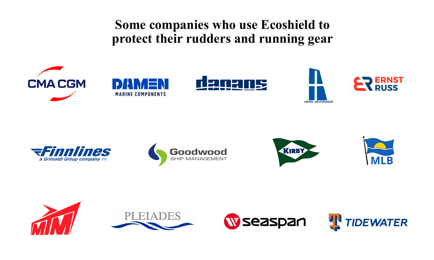 Customer logos Ecoshield